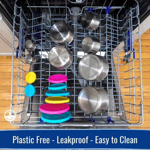 Image of Snack Containers for Kids - Stainless Steel Food Containers Leakproof Plastic FREE Silicone Lid Turtle Design by JaceBox