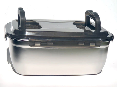 Image of Jumbo Jacebox 7.5 liter 7500ml Capacity Box great for marinating meats lunch box organizing we love stainless steel anti bacteria grown easy to get squeaky clean jacebox jumbo double handle on the lid easy to carry