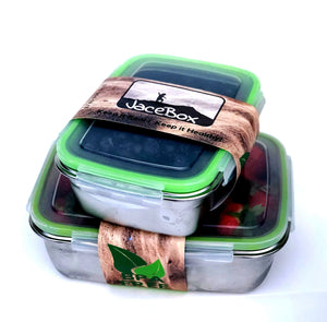 Jacebox Stainless Steel Lunch Containers -New X-Large and Large Lunch box, BPA Free