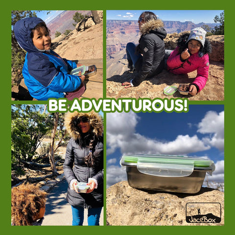 Image of " Heavy duty stainless steel with tight fitting lids. The box sizes are convenient for taking lunch and snacks to work. I had salad dressing in one and it didn’t leak at all. Love these !"J. C. ----JaceBox Stainless Steel Lunchbox set