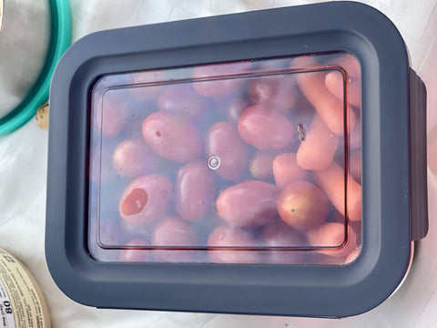 Image of Stainless Steel Containers Black Set of 3 sizes - Premium Storage for Food Grains Pantry Freezer Smart Boxes for Cooler Barbecue Bento Leftovers Takeout Clear Leakproof Lids ALL BPA FREE By Jacebox