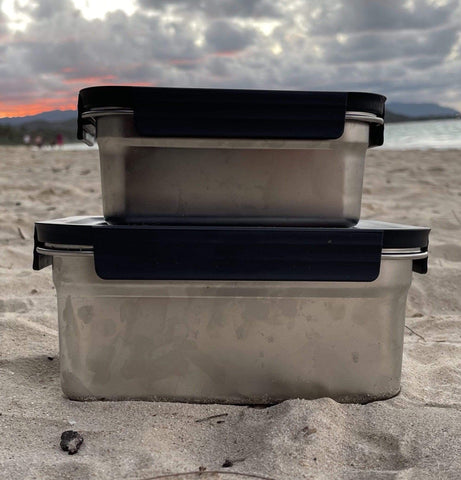 Image of Jacebox BPA FREE Food Storage containers boxes Airtight and leak proof lids with handle and snap on lock 7.5 L capacity 190oz great as a bread box and marinating meats