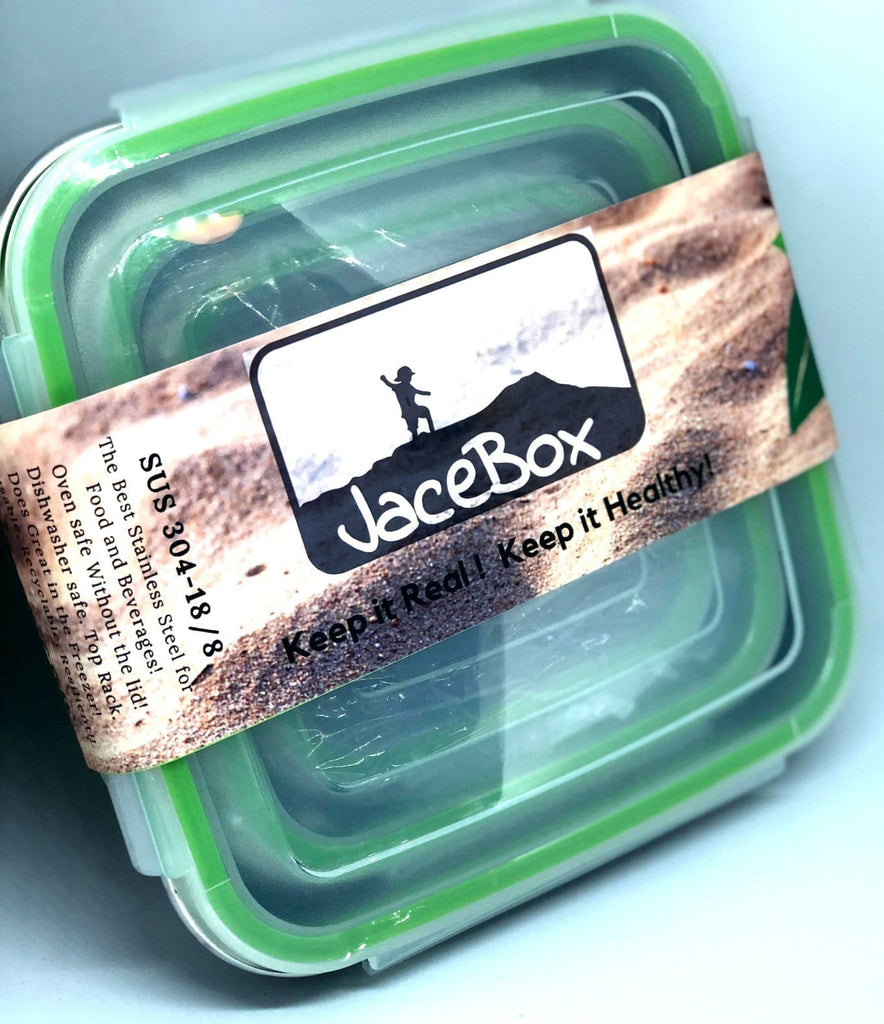 Food Storage containers - Airtight Leak Proof Watertight See Thru lid by JaceBox