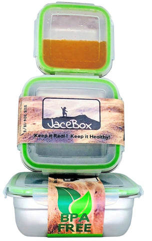 Image of Leak Proof Watertight Stainless Steel Lunch Containers by JaceBox