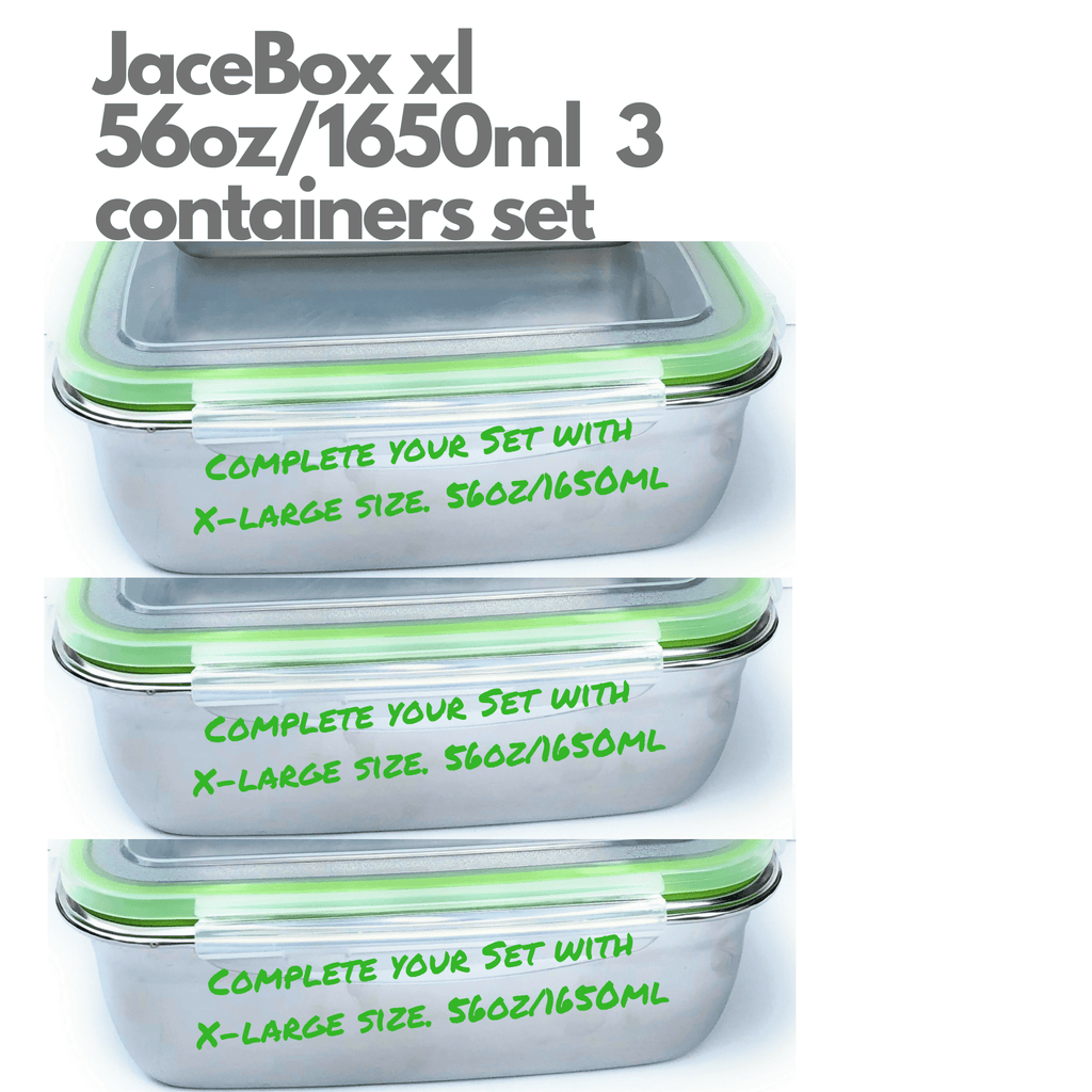 JaceBox Containers sizes Xlarge 3 containers set.