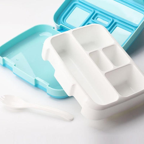 Image of Bento Box 5 compartments Leakproof BPA FREE with Removable Tray Easy to clean Durable and BPA FREE