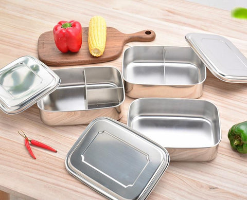 Stainless Steel Bento Lunch Box with compartments