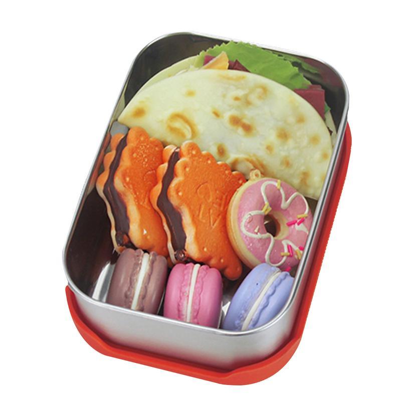 Stainless Steel Bento Box with Silicone Lid  Leak proof Lunch Box